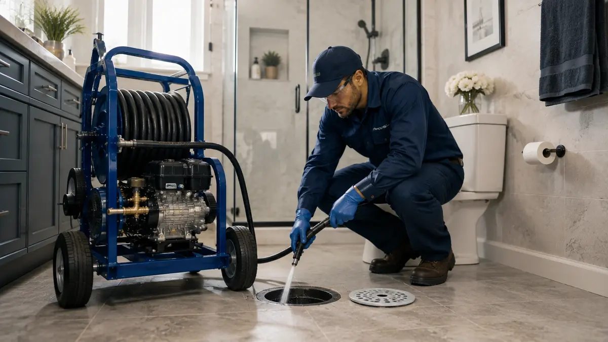Bathroom Drain Hydro Jetting in Laguna Woods
