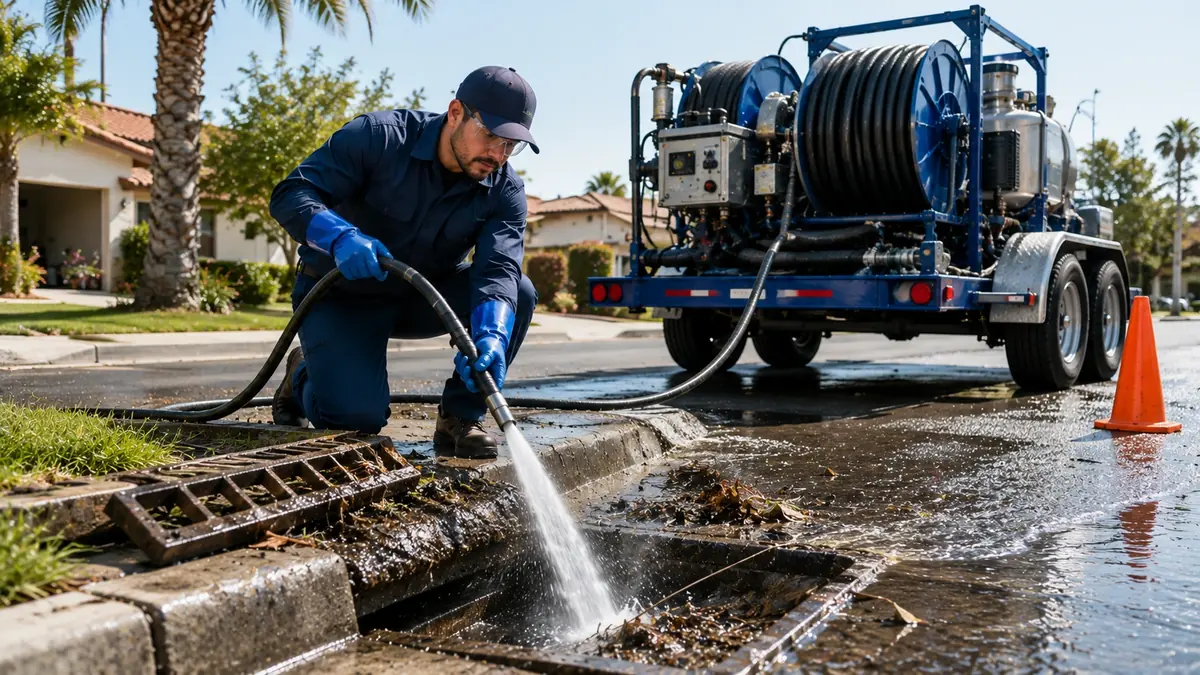 Storm Drain Hydro Jet Cleaning in Laguna Woods